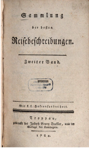 Sammlung der besten Reisebeschreibungen