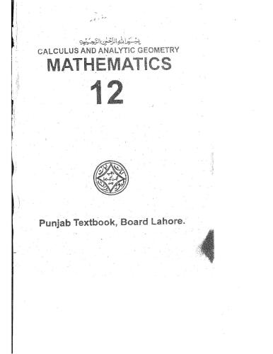 Mathematics III: Calculus and Analytic Geometry