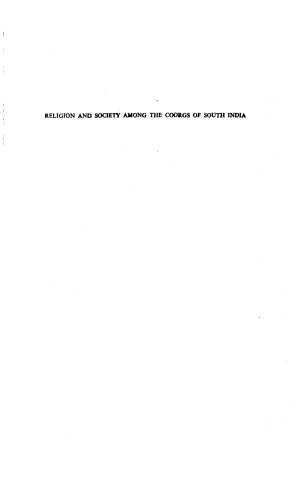 Religion and Society Among the Coorgs of South India