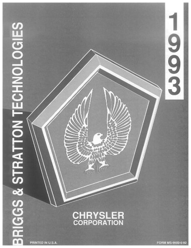 Briggs & Stratton Chrysler Ignition Locks For Vehicles Up To 1984