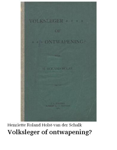 Volksleger of ontwapening?