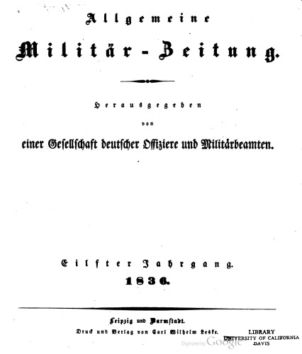 Allgemeine Militär-Zeitung