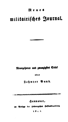 Neues Militärisches Journal