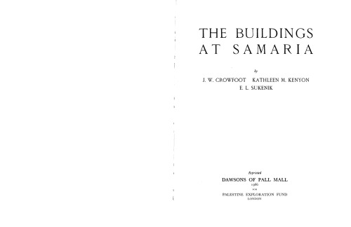 The buildings at Samaria