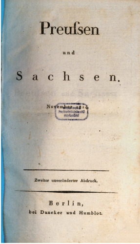 Preußen und Sachsen