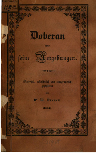 Doberan und seine Umgebungen. Malerisch, geschichtlich und topographisch geschildert