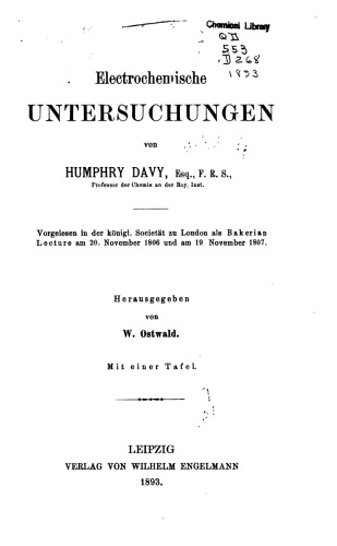 Elektrochemische Untersuchungen
