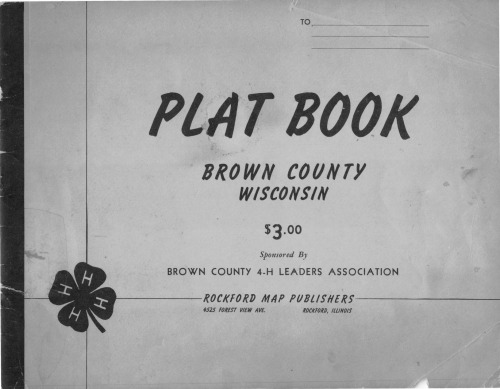 Plat book, Brown County, Wisconsin