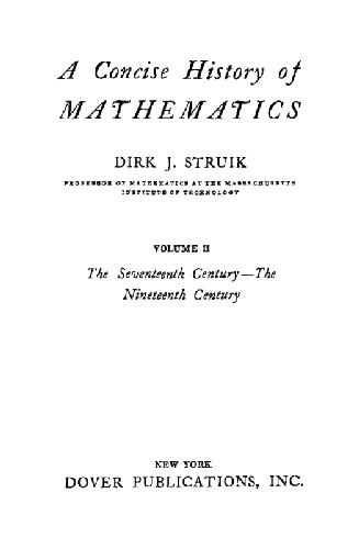 A concise history of mathematics