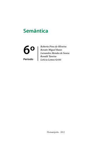 Semântica: 6º período