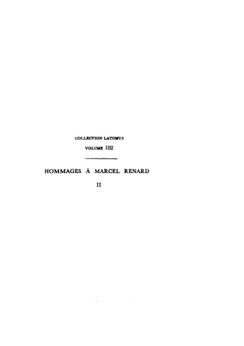 Hommages à Marcel Renard