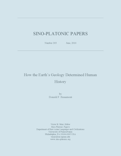 How the Earth’s Geology Determined Human History