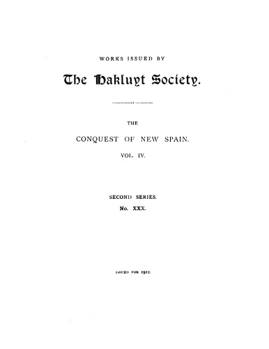 The conquest of New Spain, Vol. 4