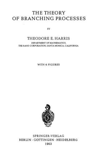 The Theory of Branching Processes