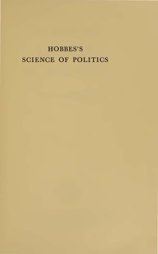 Hobbes's Science of Politics