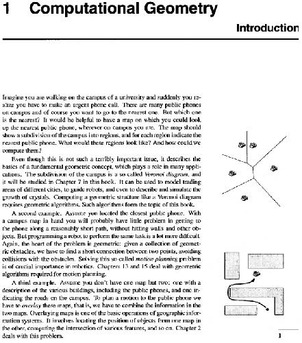 Computational geometry.Algorithms and applications