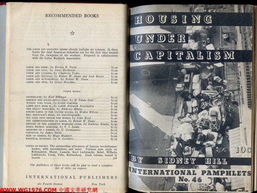 Housing under capitalism (International Pamphlets)