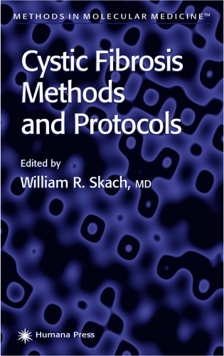Cystic Fibrosis Methods and Protocols (Methods in Molecular Medicine)