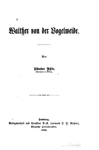 Walther von der Vogelweide