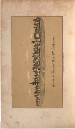 Archiv für Frankfurts Geschichte und Kunst