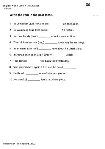 English World 4 Tests with answers