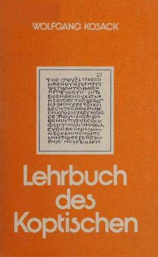 Lehrbuch des Koptischen