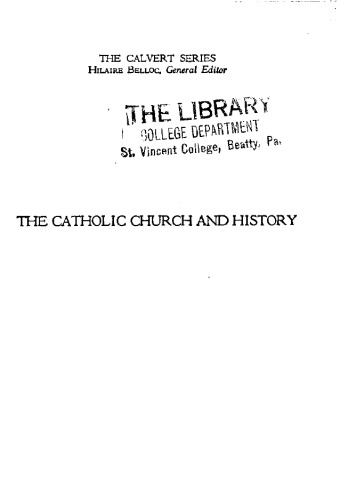 The Catholic Church and History