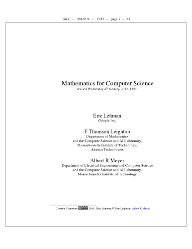 Discrete Mathematics for Computer Science