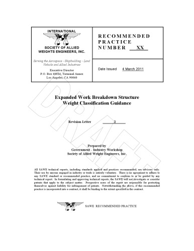 ESWBS Expanded Work Breakdown Structure