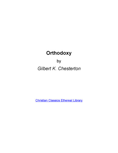 Orthodoxy