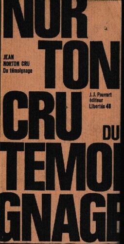 Du temoignage
