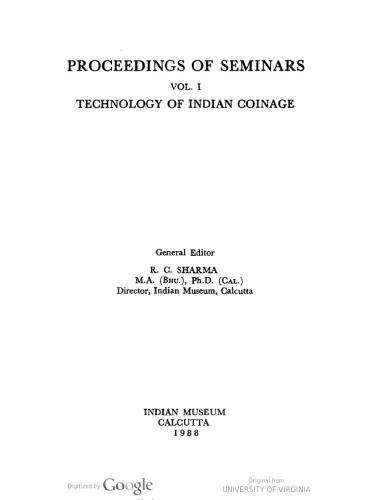 Technology of Indian coinage