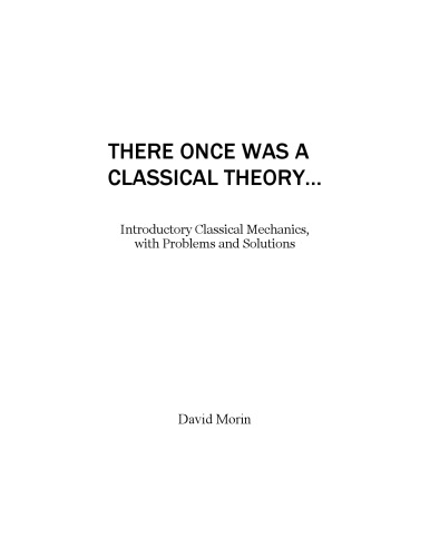 Introduction to Classical Mechanics