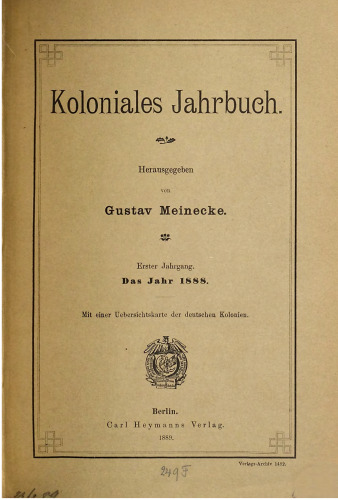 Koloniales Jahrbuch