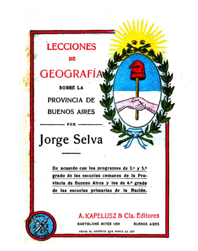 Lecciones de geografía sobre la provincia de Buenos Aires