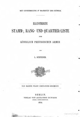 Das Kaiser Franz Grenadier-Regiment