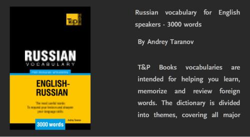 Russian Vocabulary for English Speakers 3000 words