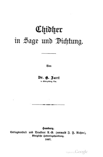 Chidher in Sage und Dichtung