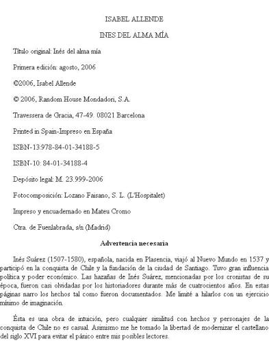 Ines del Alma Mia