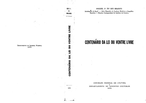 Centenário da Lei do Ventre Livre