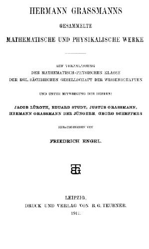 Gesammelte mathematische und physikalische Werke