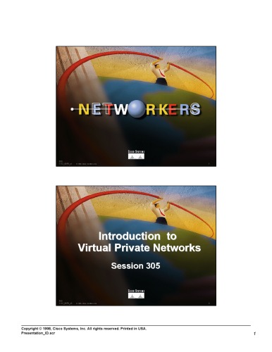 Cisco - Introduction to VPNs and Tunneling Technology 305