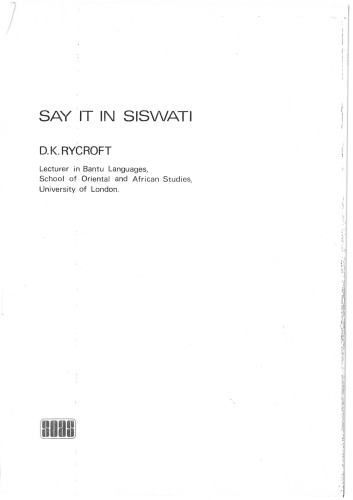 Say it in Siswati