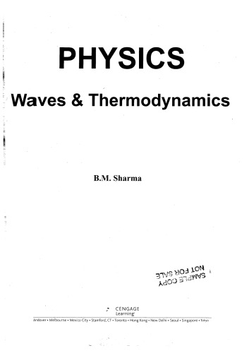 Cengage physics wave and thermodynamics