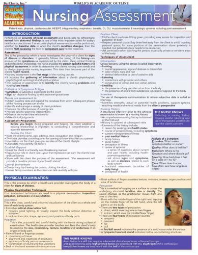 Nursing - Assessment [Quickstudy - Academic]