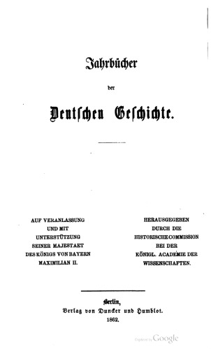 Jahrbücher des Deutschen Reichs unter König Heinrich II.