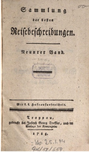 Sammlung der besten Reisebeschreibungen