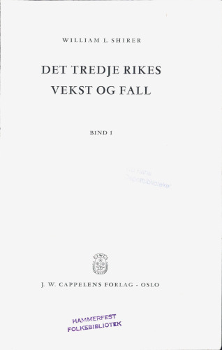 Det tredje rikes vekst og fall 1