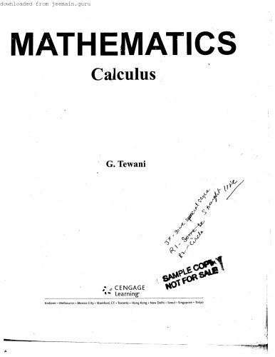 CENGAGE CALCULUS