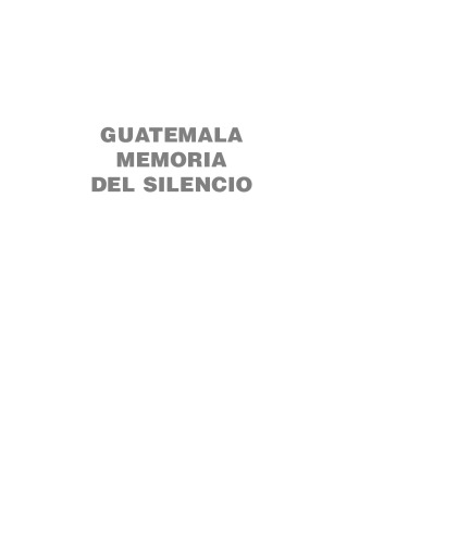 memoria del silencio, conclusiones y recomendaciones, 1999